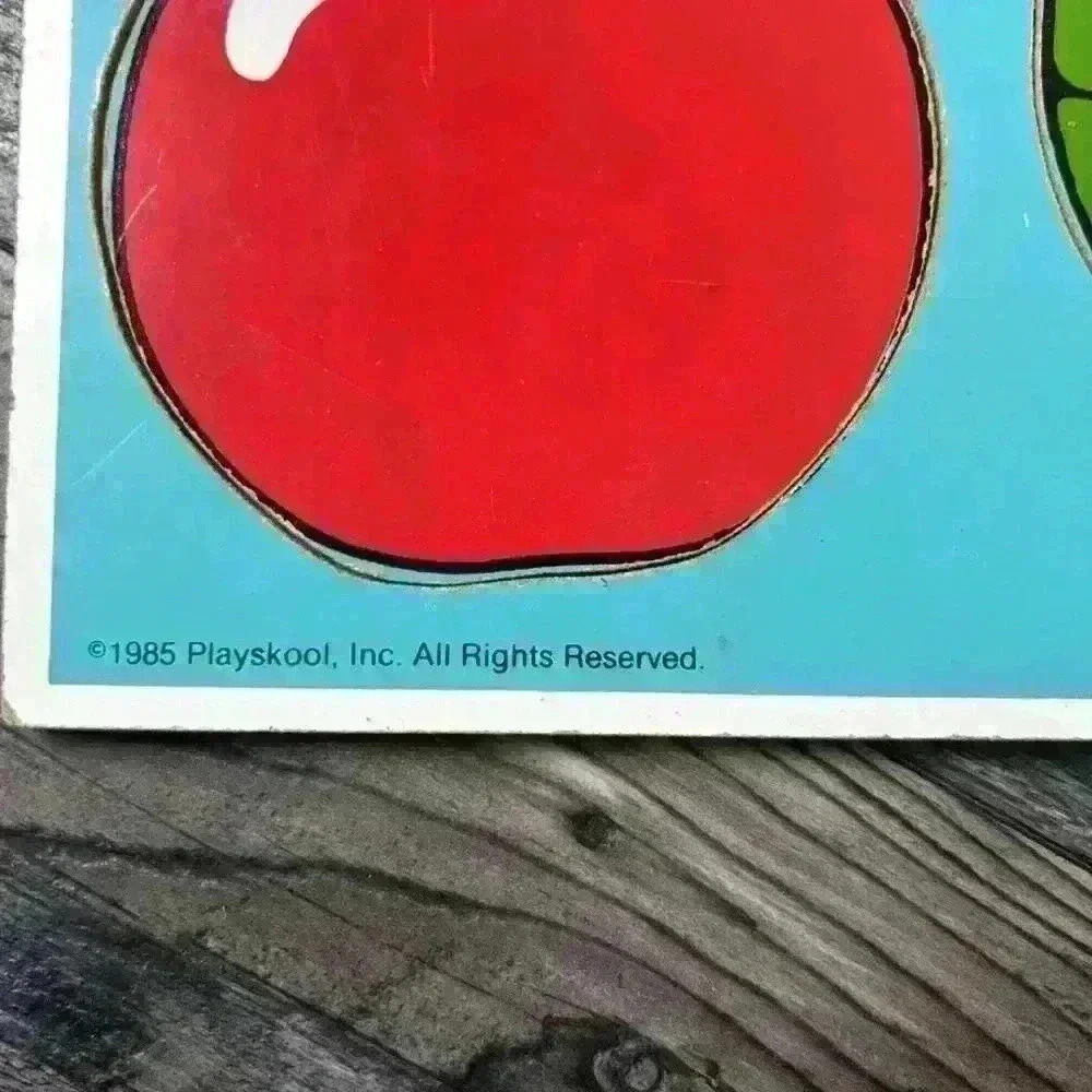 Vintage 1985 Playskool “Colors I See” Wooden Puzzle - Picture 3 of 5